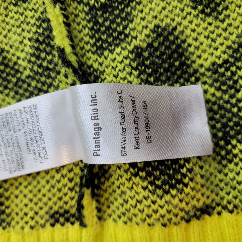 FARM Rio Mixed Leopards Cardigan XS Orange Purple Green Ombre Knit Open Front - Picture 10 of 15
